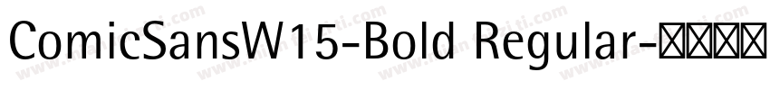 ComicSansW15-Bold Regular字体转换